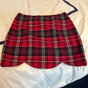 Christmas plaid vineyard vines skirt